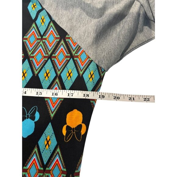 LuLaRoe Randy Disney Grey & Black Minnie Mouse Top - Picture 5 of 7